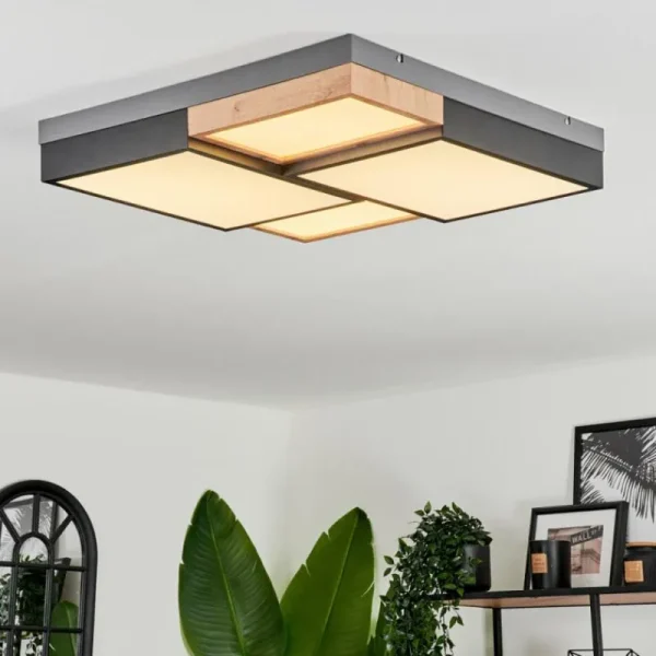 hofstein Plafonnier Bornos LED Anthracite, 1 lumière* Lampes Modernes