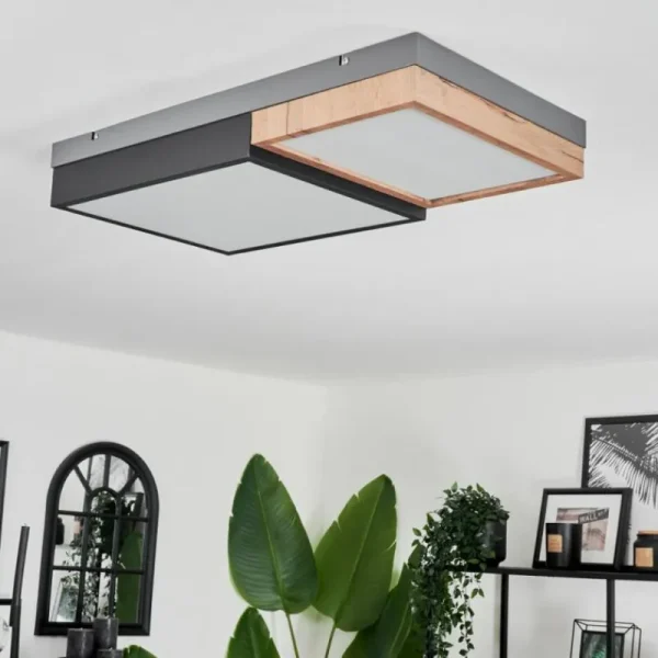 hofstein Plafonnier Bornos LED Anthracite, 1 lumière* Lampes Modernes