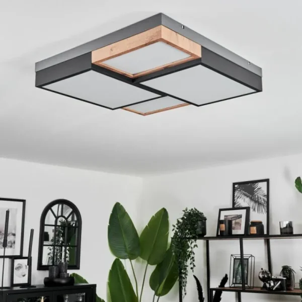 hofstein Plafonnier Bornos LED Anthracite, 1 lumière* Lampes Modernes