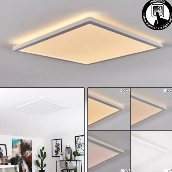 hofstein Plafonnier Boyero LED Blanc, 1 lumière* Lampes Modernes