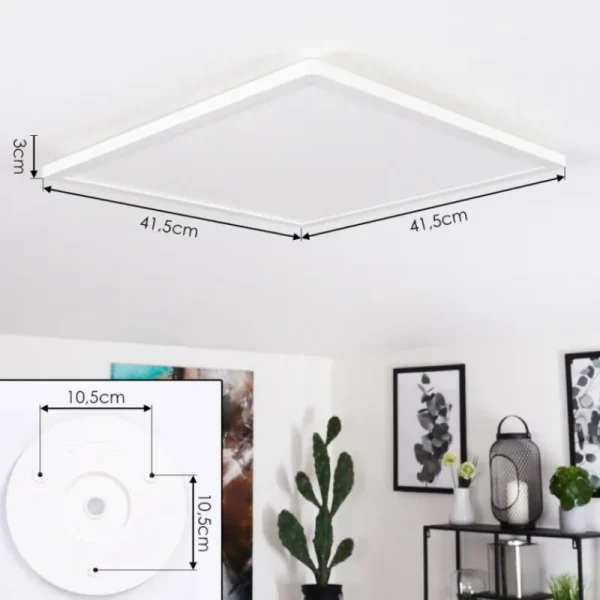 hofstein Plafonnier Boyero LED Blanc, 1 lumière* Lampes Modernes