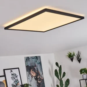 hofstein Plafonnier Boyero LED Noir, Blanc, 1 lumière* Lampes Modernes