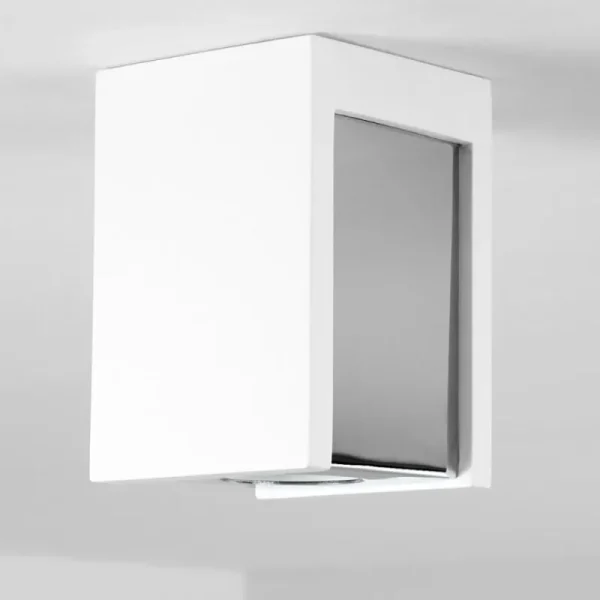 hofstein Plafonnier Braslo Chrome, Blanc, 1 lumière* Lampes Modernes