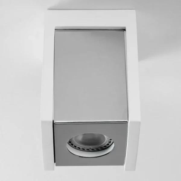 hofstein Plafonnier Braslo Chrome, Blanc, 1 lumière* Lampes Modernes
