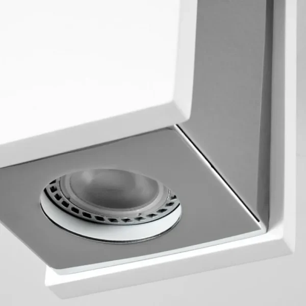 hofstein Plafonnier Braslo Chrome, Blanc, 1 lumière* Lampes Modernes
