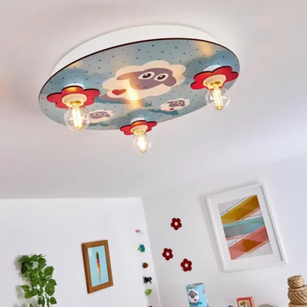 hofstein Plafonnier Brenets Blanc, 3 lumières* Lampes Modernes