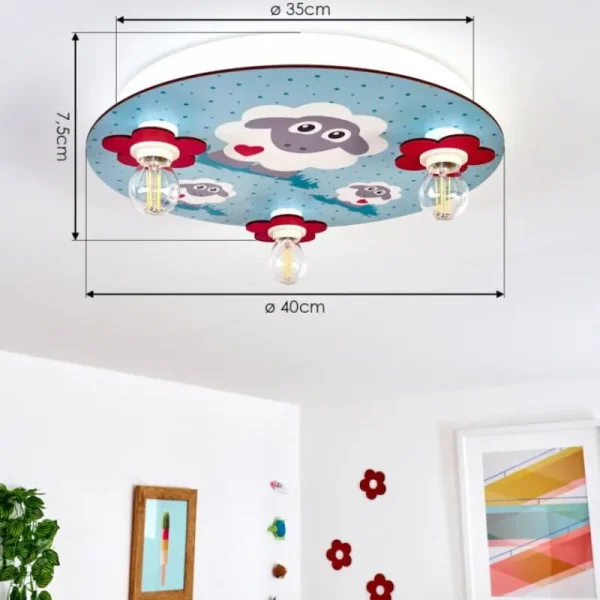 hofstein Plafonnier Brenets Blanc, 3 lumières* Lampes Modernes