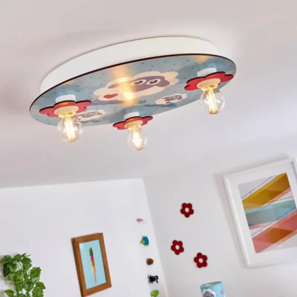 hofstein Plafonnier Brenets Blanc, 3 lumières* Lampes Modernes