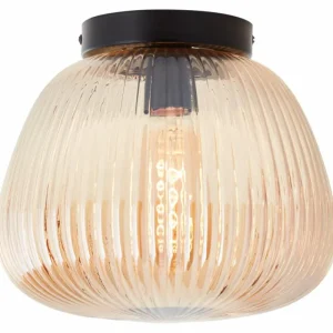 Luminaires Brilliant Plafonnier Brilliant Kaizen Noir, 1 lumière* Lampes En Verre