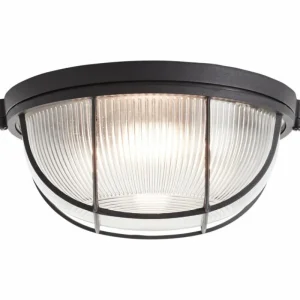 Luminaires Brilliant Plafonnier Brilliant Lauren Noir, 1 lumière* Lampes En Verre
