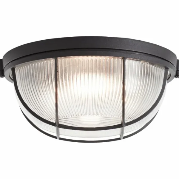 Luminaires Brilliant Plafonnier Brilliant Lauren Noir, 1 lumière* Lampes En Verre