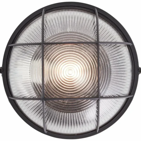 Luminaires Brilliant Plafonnier Brilliant Lauren Noir, 1 lumière* Lampes En Verre