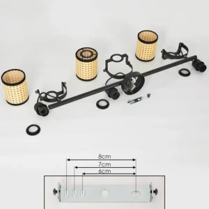 hofstein Plafonnier Broekerhaven Noir, 3 lumières* Lampes Modernes