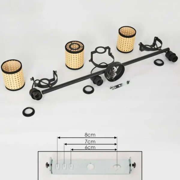 hofstein Plafonnier Broekerhaven Noir, 3 lumières* Lampes Modernes