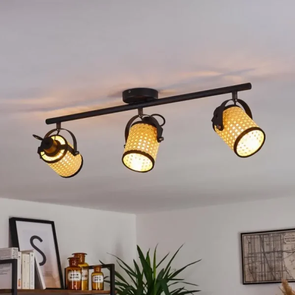 hofstein Plafonnier Broekerhaven Noir, 3 lumières* Lampes Modernes