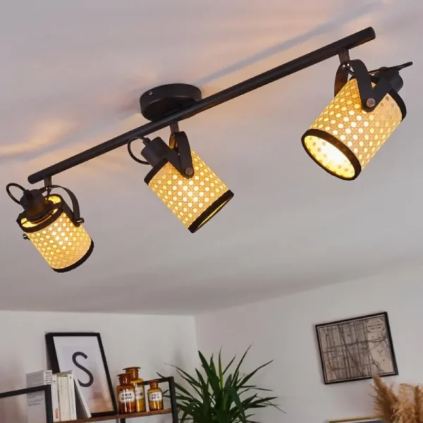 hofstein Plafonnier Broekerhaven Noir, 3 lumières* Lampes Modernes
