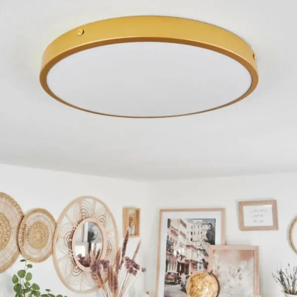 hofstein Plafonnier Broglen LED Laiton, 1 lumière* Lampes Modernes