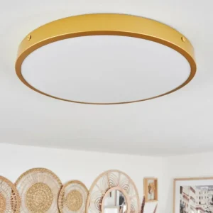 hofstein Plafonnier Broglen LED Laiton, 1 lumière* Lampes Modernes