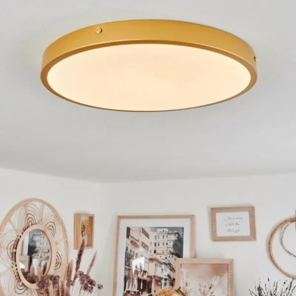 hofstein Plafonnier Broglen LED Laiton, 1 lumière* Lampes Modernes