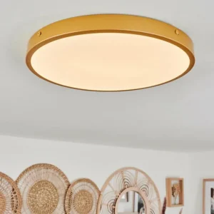 hofstein Plafonnier Broglen LED Laiton, 1 lumière* Lampes Modernes