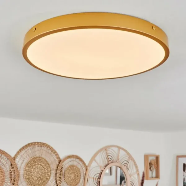 hofstein Plafonnier Broglen LED Laiton, 1 lumière* Lampes Modernes