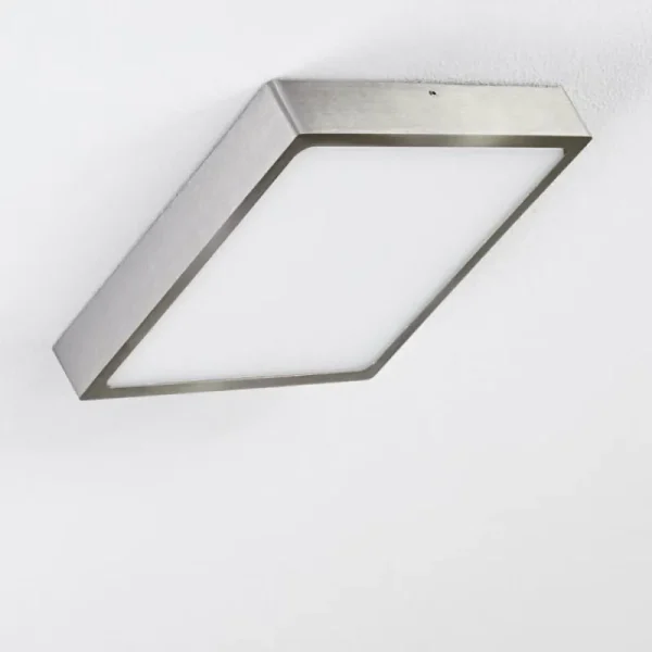 hofstein Plafonnier Broglen LED Nickel mat, 1 lumière* Lampes Modernes