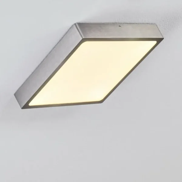 hofstein Plafonnier Broglen LED Nickel mat, 1 lumière* Lampes Modernes