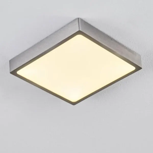hofstein Plafonnier Broglen LED Nickel mat, 1 lumière* Lampes Modernes