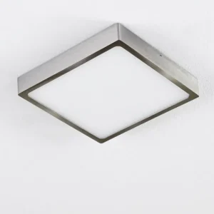 hofstein Plafonnier Broglen LED Nickel mat, 1 lumière* Lampes Modernes