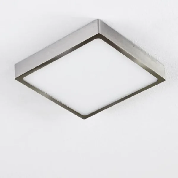 hofstein Plafonnier Broglen LED Nickel mat, 1 lumière* Lampes Modernes