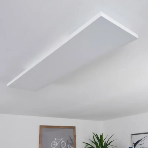 hofstein Plafonnier Buenaventura LED Blanc, 1 lumière, Télécommandes, Changeur de couleurs* Lampes Modernes