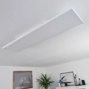 hofstein Plafonnier Buenaventura LED Blanc, 1 lumière, Télécommandes, Changeur de couleurs* Lampes Modernes