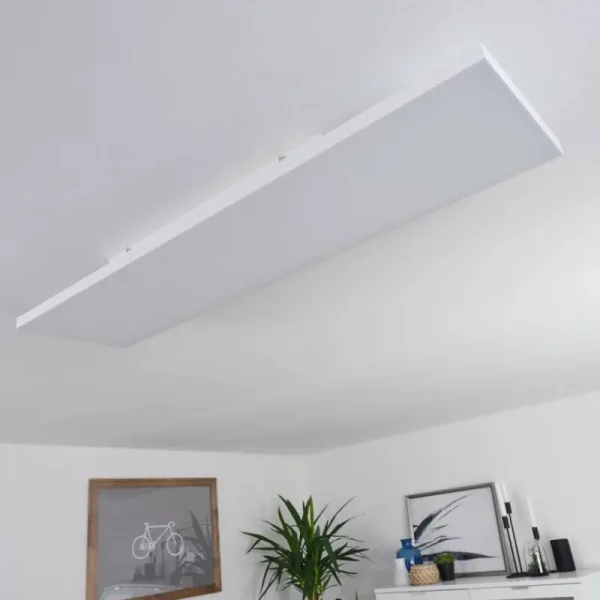 hofstein Plafonnier Buenaventura LED Blanc, 1 lumière, Télécommandes, Changeur de couleurs* Lampes Modernes