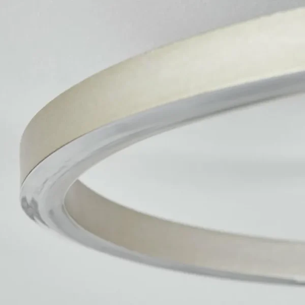 hofstein Plafonnier Buren LED Aluminium, Chrome, 1 lumière* Lampes Modernes