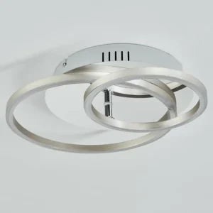hofstein Plafonnier Buren LED Aluminium, Chrome, 1 lumière* Lampes Modernes