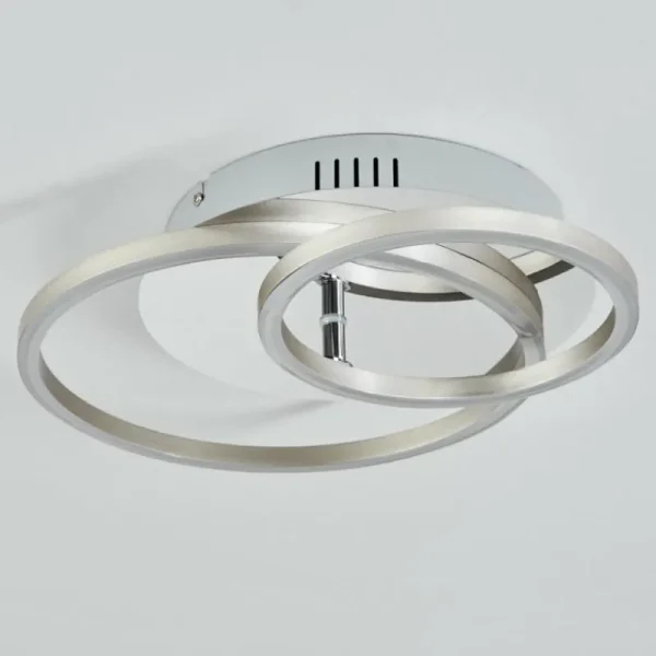 hofstein Plafonnier Buren LED Aluminium, Chrome, 1 lumière* Lampes Modernes