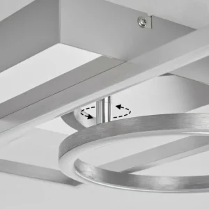 hofstein Plafonnier Buren LED Nickel mat, 1 lumière* Lampes Modernes