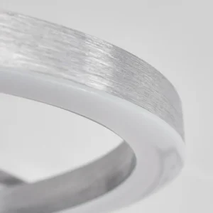 hofstein Plafonnier Buren LED Nickel mat, 1 lumière* Lampes Modernes