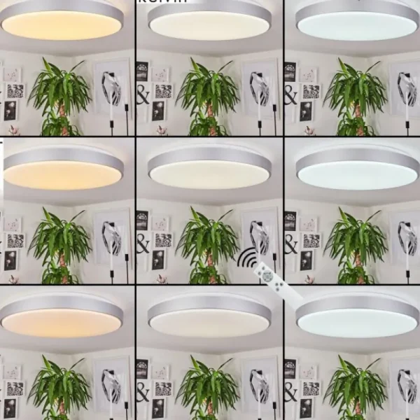 hofstein Plafonnier Buris LED Blanc, 1 lumière* Lampes Modernes