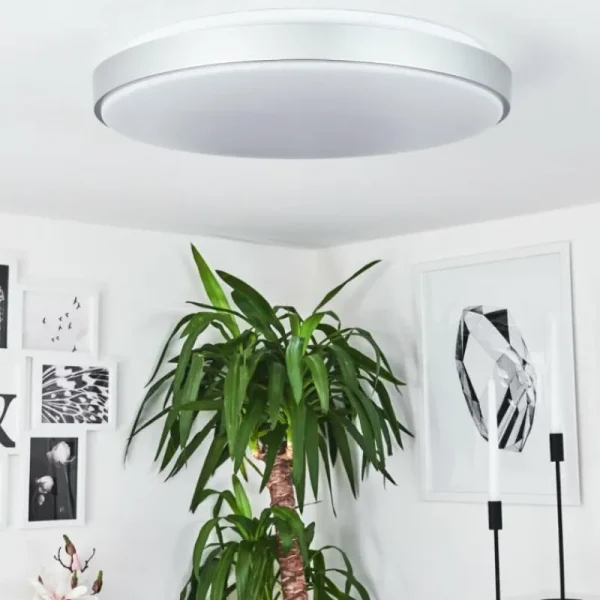 hofstein Plafonnier Buris LED Blanc, 1 lumière* Lampes Modernes