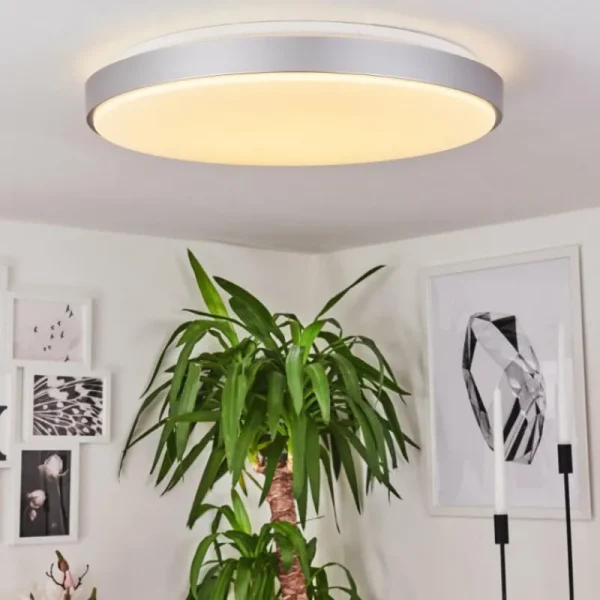 hofstein Plafonnier Buris LED Blanc, 1 lumière* Lampes Modernes
