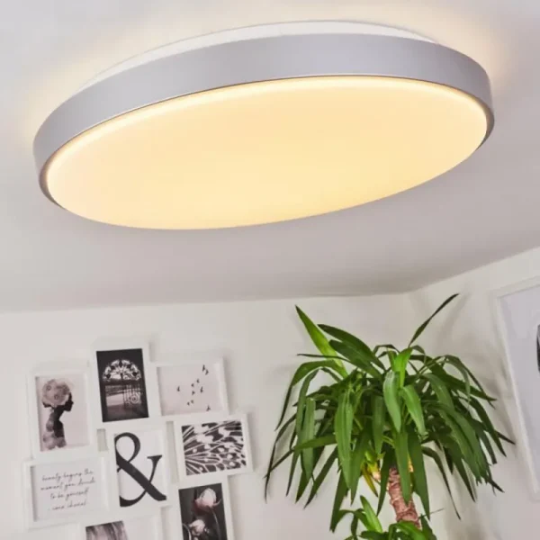 hofstein Plafonnier Buris LED Blanc, 1 lumière* Lampes Modernes