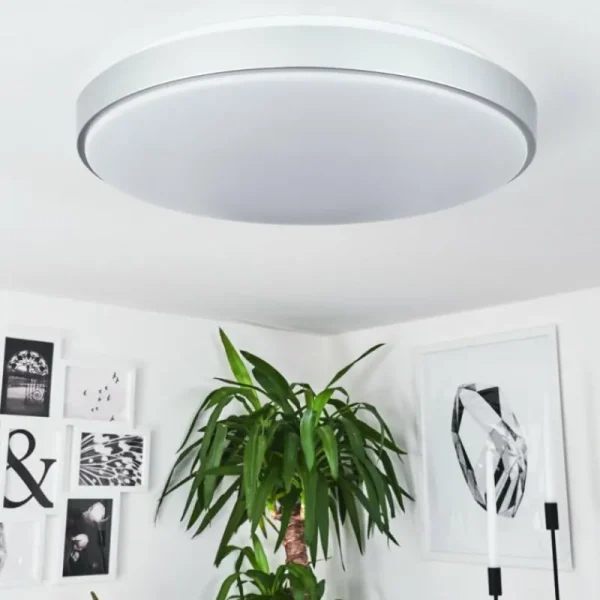 hofstein Plafonnier Buris LED Blanc, 1 lumière* Lampes Modernes