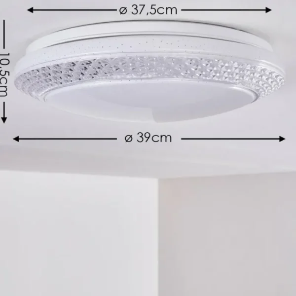 hofstein Plafonnier Burton LED Blanc, 1 lumière* Lampes Modernes