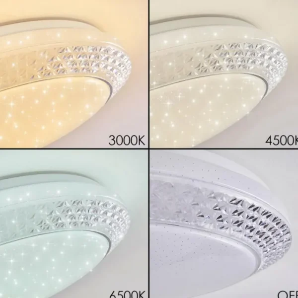 hofstein Plafonnier Burton LED Blanc, 1 lumière* Lampes Modernes