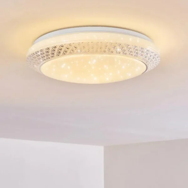 hofstein Plafonnier Burton LED Blanc, 1 lumière* Lampes Modernes