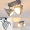 hofstein Plafonnier Butikon Gris, 2 lumières* Lampes En Verre