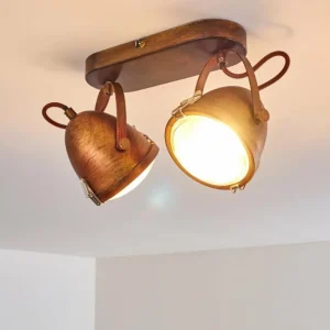 hofstein Plafonnier Butikon Rouille, 2 lumières* Lampes En Verre