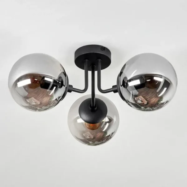 hofstein Plafonnier Cabalonga Noir, 3 lumières* Lampes Modernes