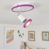 hofstein Plafonnier Cabri LED Chrome, Lila, Blanc, 1 lumière* Lampes Modernes